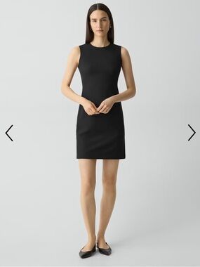 Theory Black Sleeveless Mini Dress